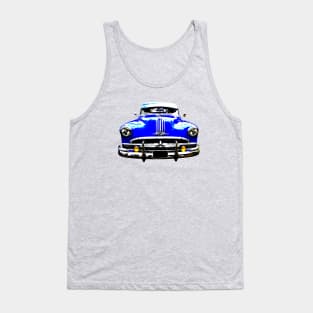 Pontiac Streamliner Silver Streak 1940s American classic car blue Tank Top